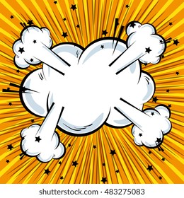 cartoon comic text pop art explosion