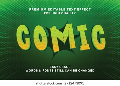 Efeito de estilo de texto dos Quadrinhos	