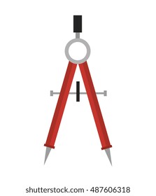 cartoon compass school tool design