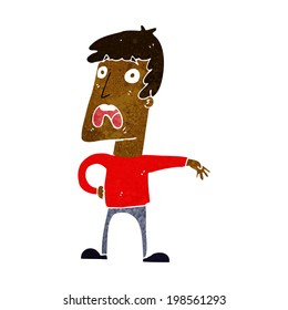 cartoon complaining man
