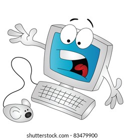 Computer Cartoon Images Stock Photos Vectors Shutterstock