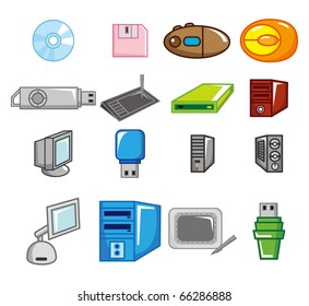 cartoon computer icon