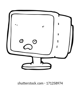 cartoon computer screen