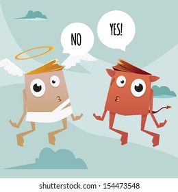 Cartoon concept illustration
