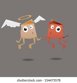 Cartoon concept illustration