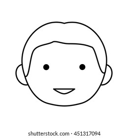 Cartoon concept represented by man silhouette icon. Isolated and flat illustration 