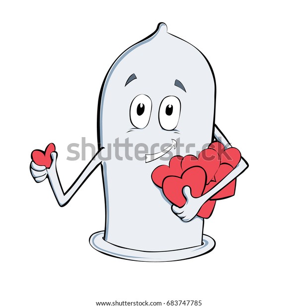 Cartoon Condom Humanization Vector Safe Sex Stock Vector Royalty Free 683747785 