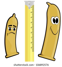 Cartoon condoms. EPS10