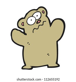 cartoon confused bear