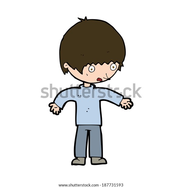 Cartoon Confused Boy Stock Vector Royalty Free 187731593 Shutterstock 1036