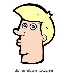 cartoon confused man