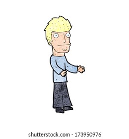hombre confuso de caricatura