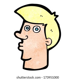 hombre confuso de caricatura