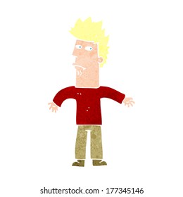 cartoon confused man