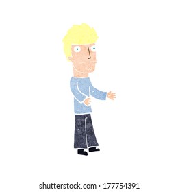cartoon confused man