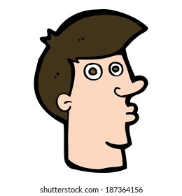cartoon confused man