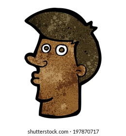 cartoon confused man