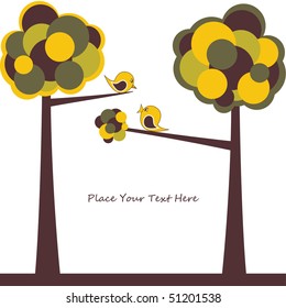 Cartoon congratulatory card .vector illustration