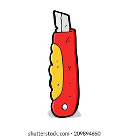 cartoon construction knife