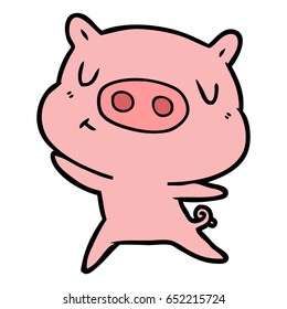 cartoon content pig