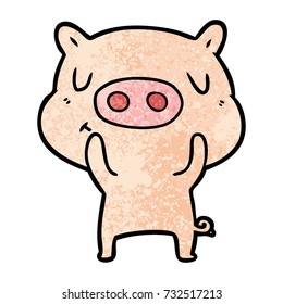 cartoon content pig