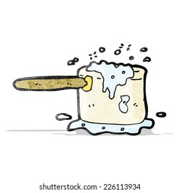 sartén de cocina de dibujos animados