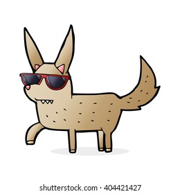 cartoon cool dog