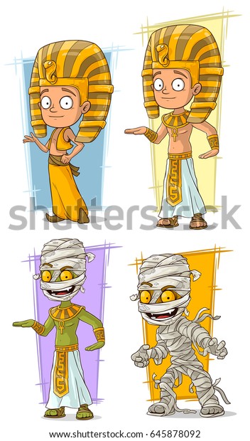 Dessin Humoristique Jeune Pharaon Egyptien Cool Image Vectorielle De Stock Libre De Droits