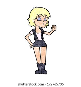 cartoon cool girl