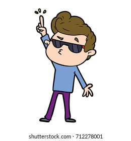 niño de engaño de dibujos animados: vector de stock (libre de regalías ...