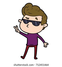 Cartoon Cool Guy Stock Vector (Royalty Free) 712451464 | Shutterstock