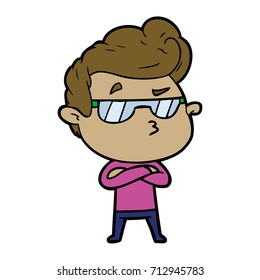 Cartoon Cool Guy Stock Vector (Royalty Free) 712945783 | Shutterstock