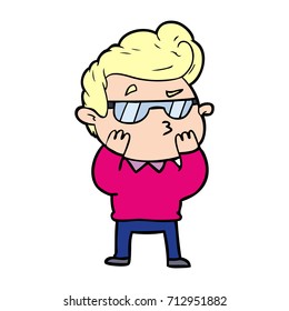 Cartoon Cool Guy Stock Vector (Royalty Free) 712951882 | Shutterstock