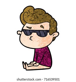 cartoon cool guy