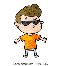 Cartoon Cool Guy Stock Vector (Royalty Free) 729004585 | Shutterstock