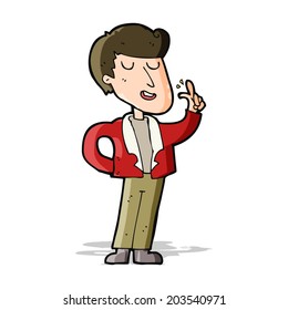 cartoon cool guy snapping fingers