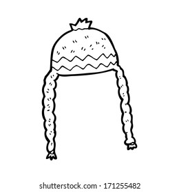 sombrero fresco de dibujos animados
