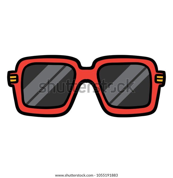 Cartoon Cool Sunglasses Stock Vector (Royalty Free) 1055191883