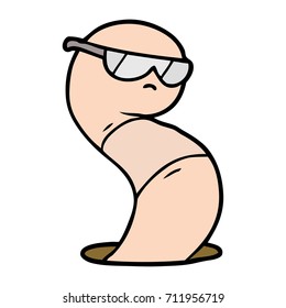 worm legal de desenho animado