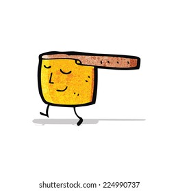 sartén de cocina de cobre de dibujos animados