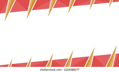 fondo del espacio de copia de dibujos animados. fondo blanco. presentación. fondo vectorial. fondo rojo y amarillo.