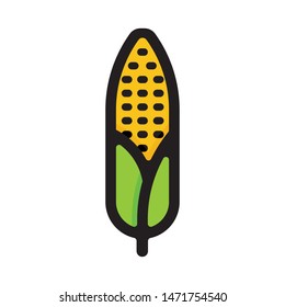 cartoon corn vector image EPS 10