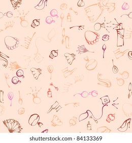 cartoon cosmetic seamless