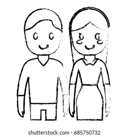 cartoon couple icon