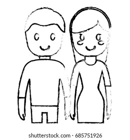 cartoon couple icon