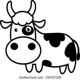 Cartoon of cow