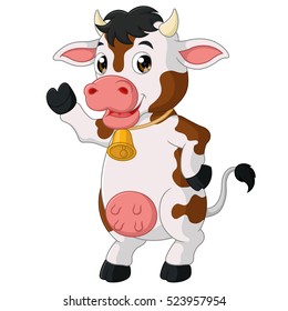 Cartoon Cow Stock Vector (Royalty Free) 523957954 | Shutterstock