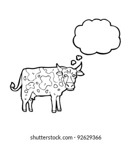 vaca de dibujos animados
