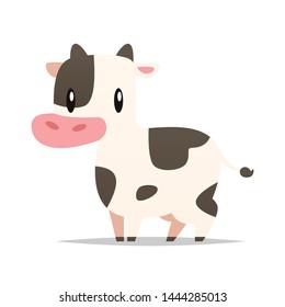 Cartoon cow vector isolated illustration
