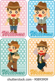 cartoon cowboy card
